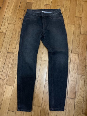 Skinny denim leggings size M black like new