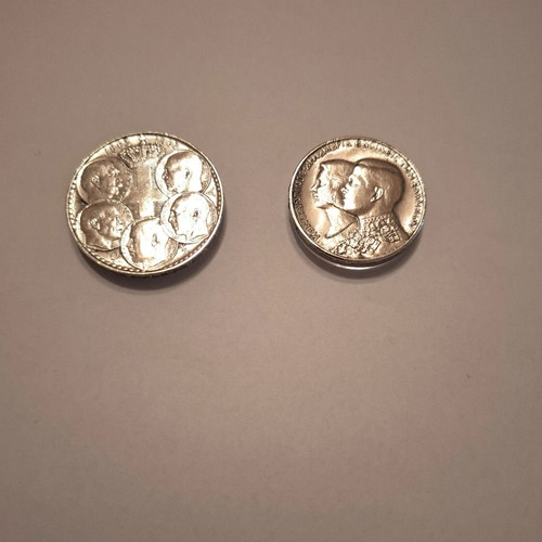 Greek Silver Commemorative Coins set like new, 30 Drachmas