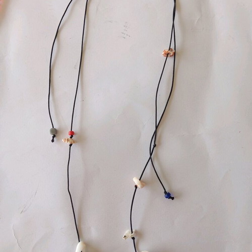 Handmade necklaces like new, set of 3, with shells and coral
