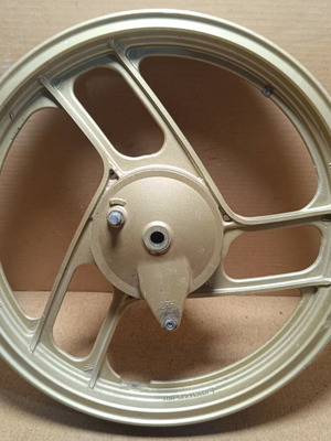 TZR 125 1987 rear alloy wheel with drum brake hub