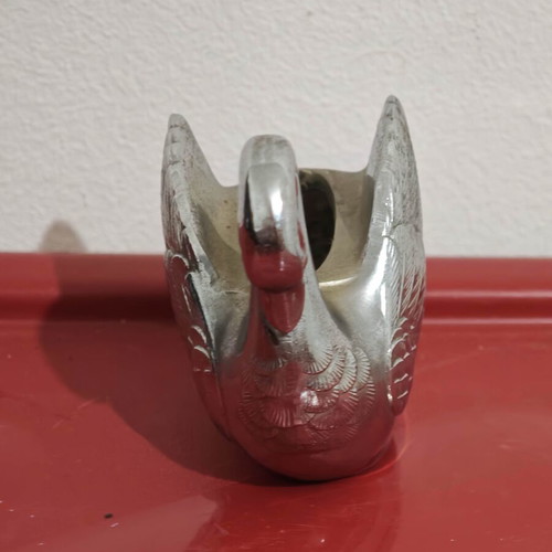 Vintage Silver-Plated Swan Toothpick Holder like new
