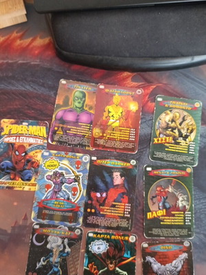 Marvel Spider-Man Heroes and Villains cards, pack of 20