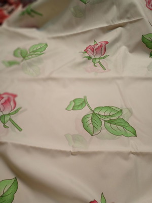 Rosie Shower Curtain new, 200x180 cm, green pink white