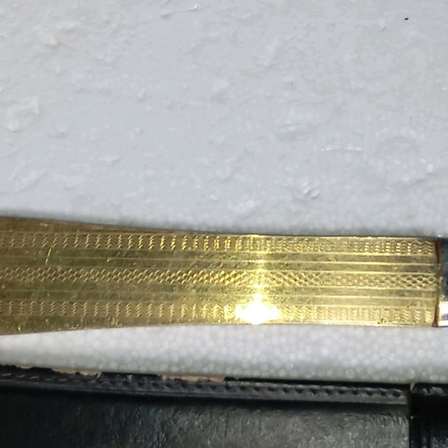 Richter vintage paper cutter used with gold-plated handle 24cm