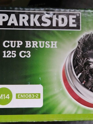 Metal cleaning brushes set of 3 pieces, Ø 90 mm