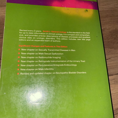 Smith's General Urology 12th Edition medical book