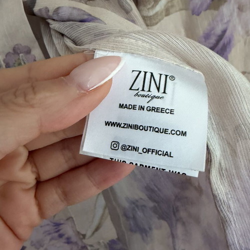 Zini shirt and shorts set like new, beige and multicolor