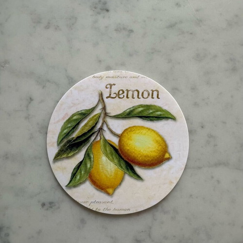 Casa Royale placemats and coasters set 8 pieces new, oval lemon design