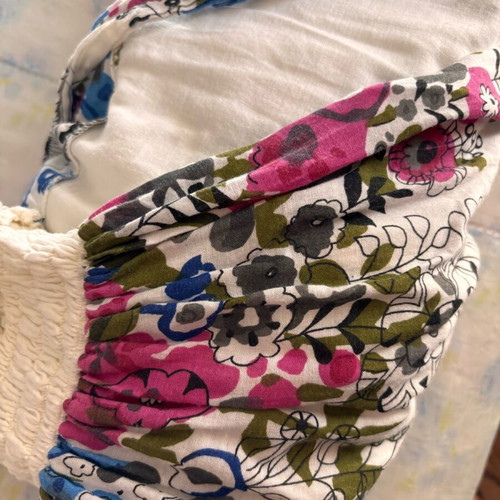 Women's summer dress used, cotton with floral pattern