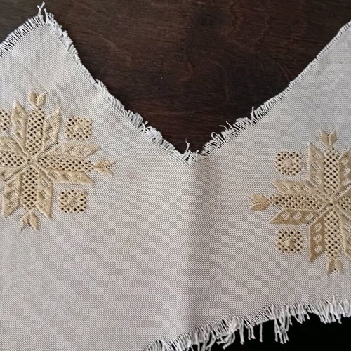 Package of four small handmade Karsanika embroideries like new