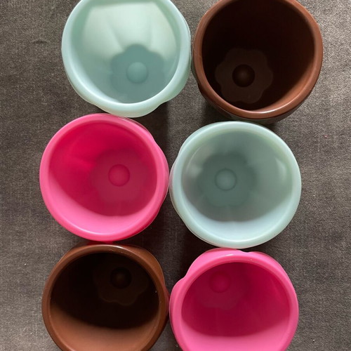 Silicone molds like new, set of 6 for cupcakes