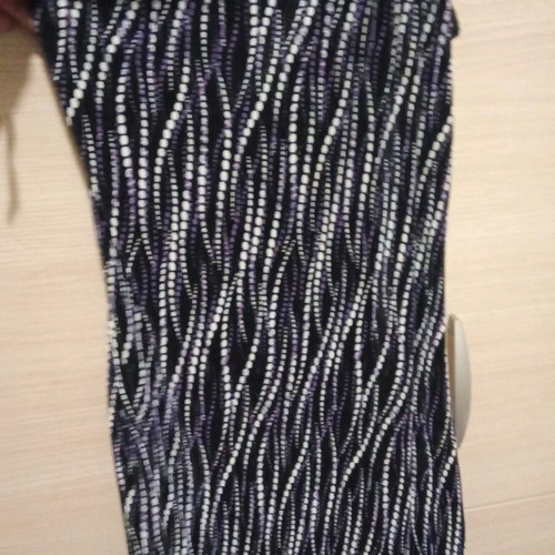 Miss Denim dress like new with neck tie, S-M, black-white