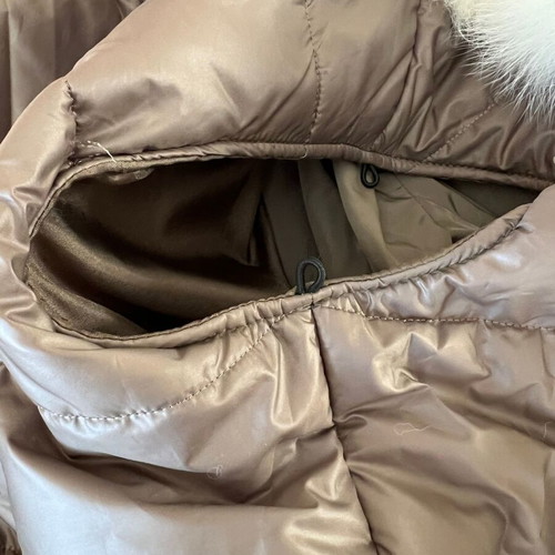 Patago Parka with White Real Fox Fur, New, Size XL
