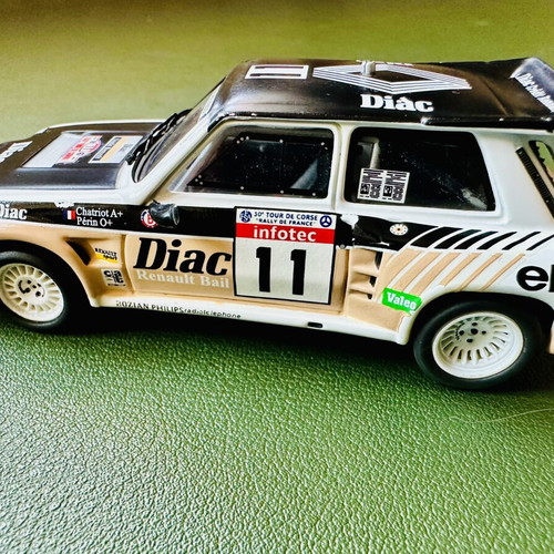 Renault 5 Turbo 1/43 scale model car used, 30º Tour de Corse 1986