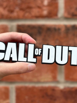 Call of Duty 3D printed logo new made of PLA