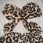 Leopard print two-piece set