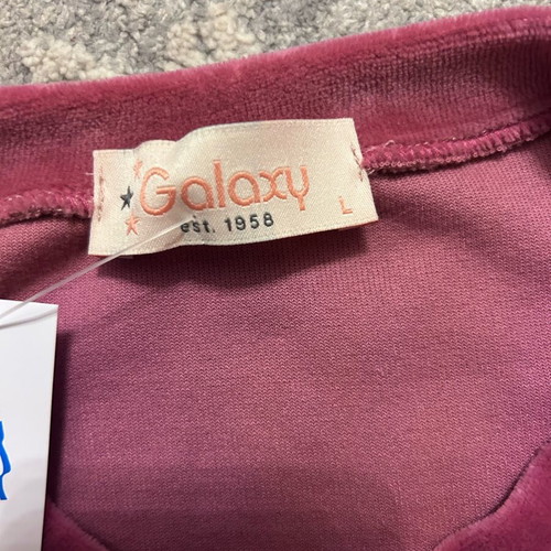 Velour pajamas new, size L, gray and pink Galaxy