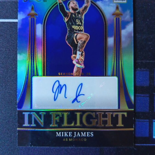 2025-2026 Euroleague Select Mike James In Flight autograph like new