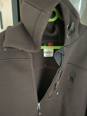 Spyder softshell hoodie Large like new brown