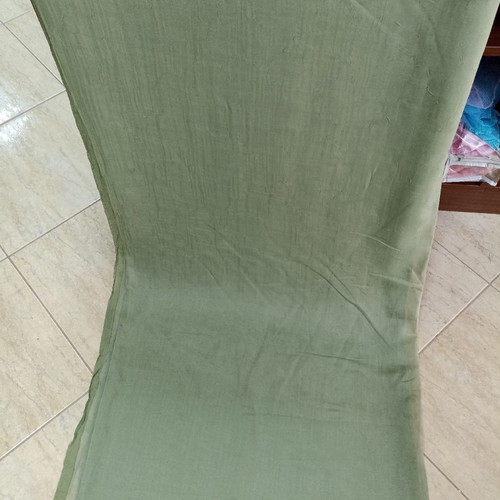 Spanish curtain fabric sage green new