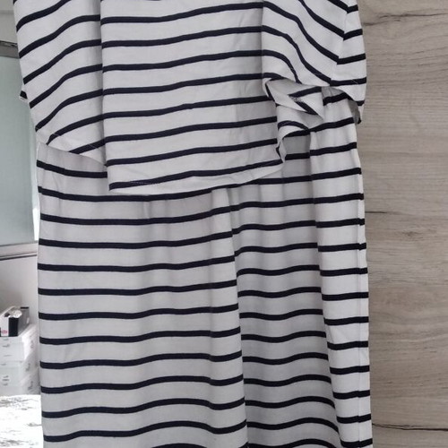 Esmara striped dress like new, white and navy blue, size XS