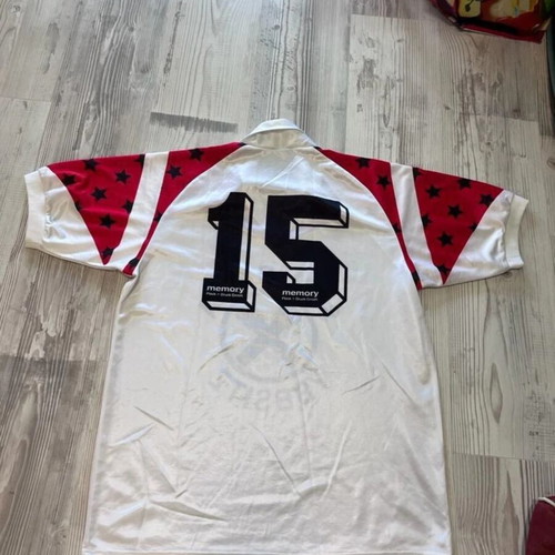 Vintage 80s Puma Football Jersey Stars Print Rare Size L-XL used