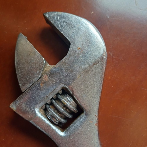 Pastorino adjustable wrench used 250mm vintage, Chrome Vanadium