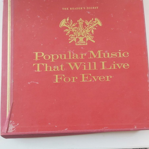 Box set of 10 used vinyl records with classic 1960s songs