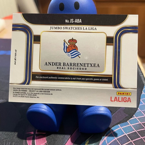 Select La Liga 2025/26 Ander Barrenetxea Jumbo Swatches Jersey Relic like new