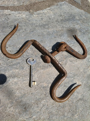 Butcher's hook heavy-duty handforged vintage used