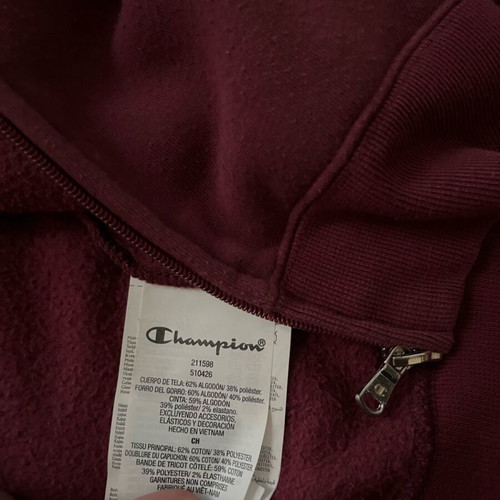 Champion jacket used, size S, white and brown