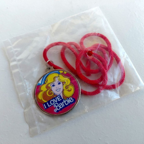 Barbie metal pendant from the 80s new