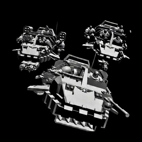 Angelic Recon Skimmers custom sci-fi miniatures