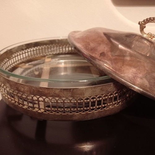 Antique serving dish used