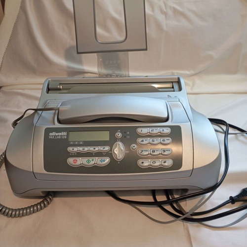 Olivetti Fax Lab 128 fax machine and landline phone used