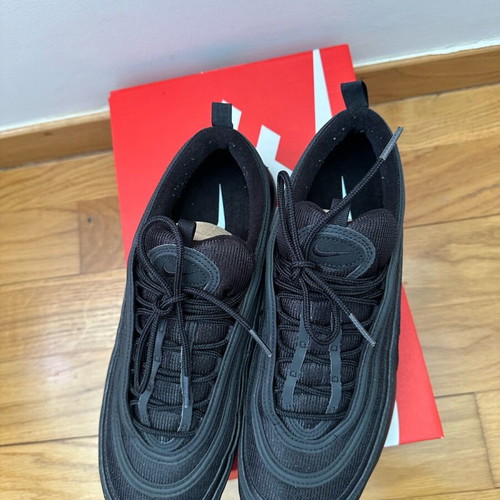 Nike Air Max 97 Triple Black sneakers size US 12.5 EU 47 like new