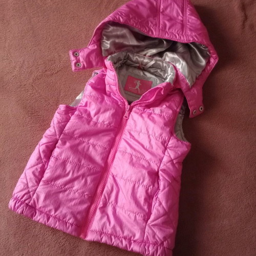 Sleeveless vest used, girls', pink, size 3 years