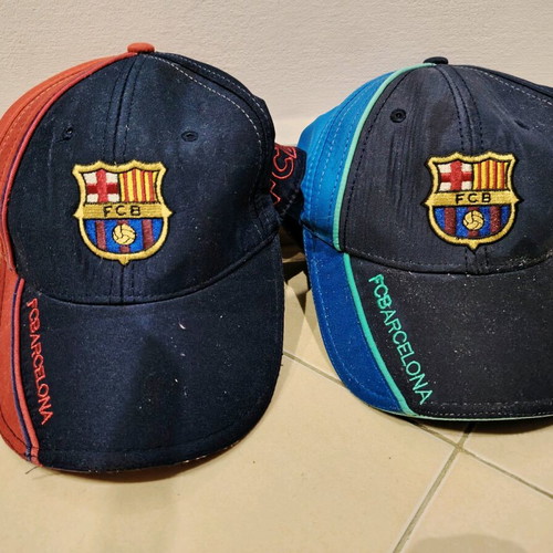 Barcelona caps like new, official football hats
