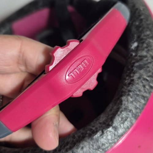 Bell kids helmet pink dinosaur 45-52cm used