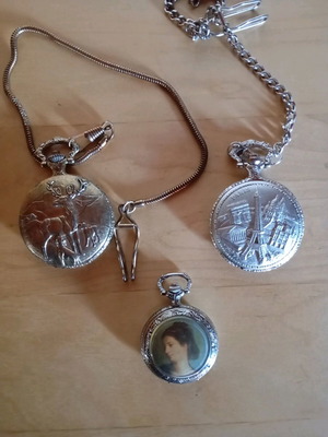 Pocket watches used, pack of 3 for collection