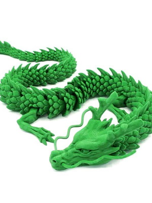 Decorative Dragon Flexible 3D Printed new, movable toy