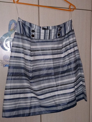 Raxevsky cotton skirt used, size L, white and gray