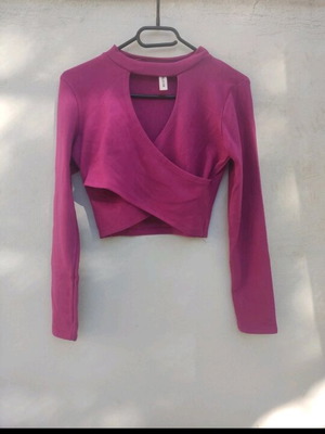 Purple fuchsia blouse like new, one size