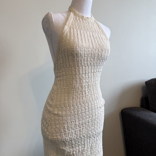 Zara Knitted Summer Dress like new, beige, size S