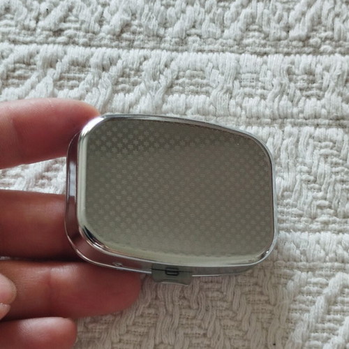 Pillbox metal retro cassette design new