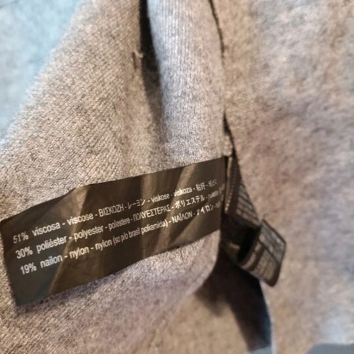 Zara gray knitted coatigan with lapel and patch pockets, like new