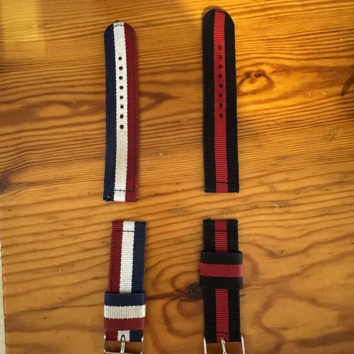 Huawei GT smartwatch used with charging base and fabric straps