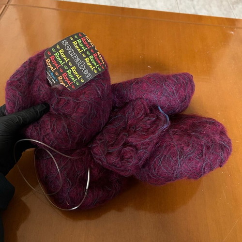 Royal knitting wool like new with circular needles