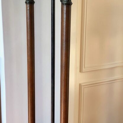 Floor lamp like new made of cast iron, marble and leather