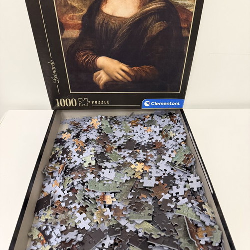 Clementoni Puzzle 1000 Pieces Mona Lisa Leonardo like new